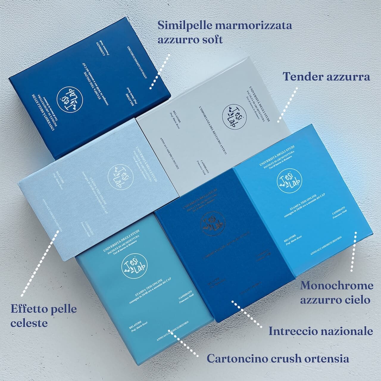 Copertina azzuro-celeste