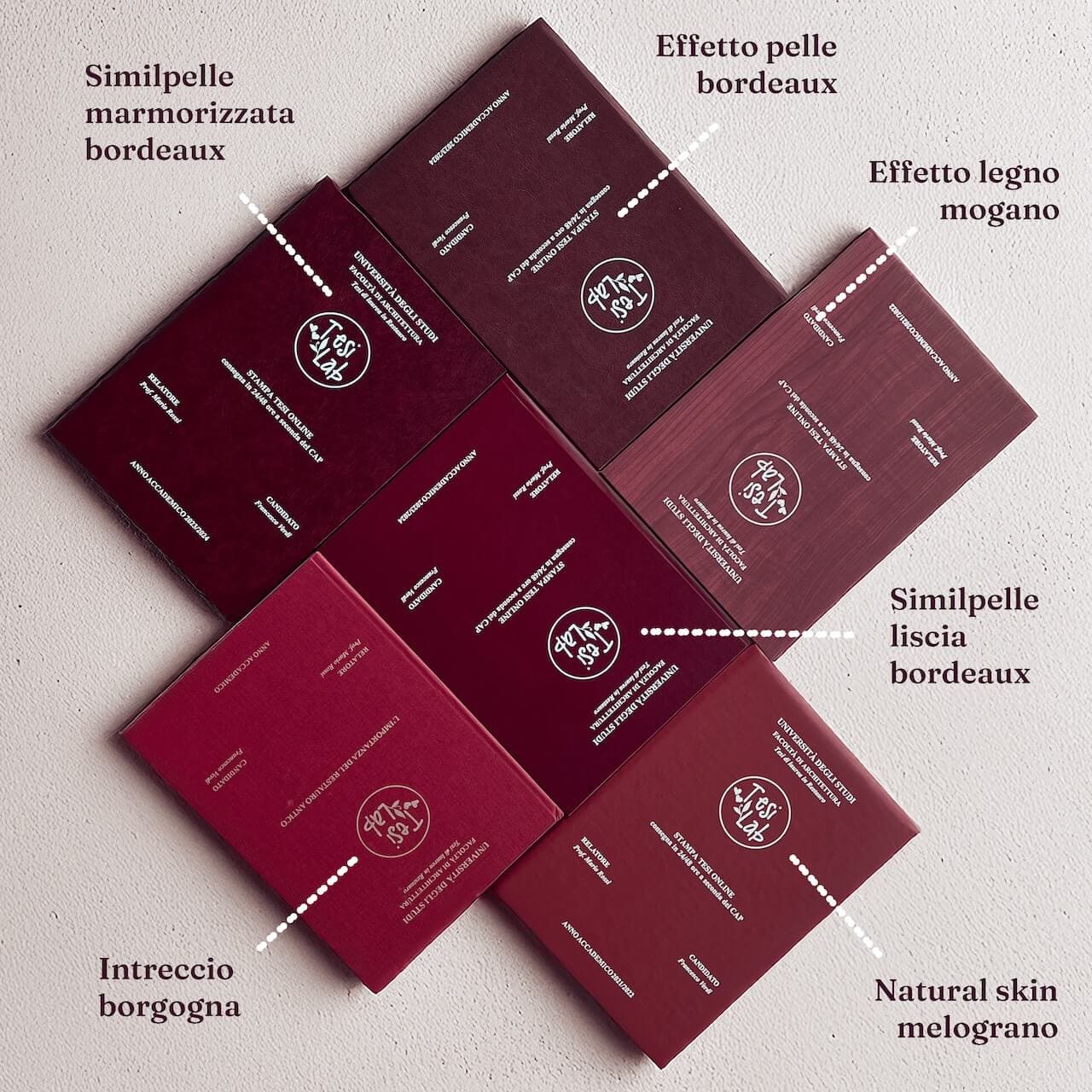 Copertina bordeaux