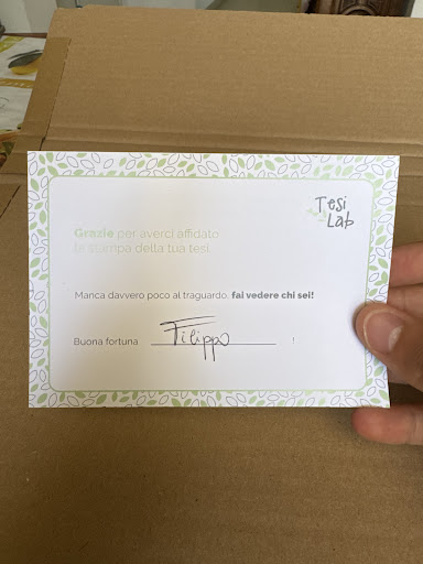 Tesi di Filippo Giampá