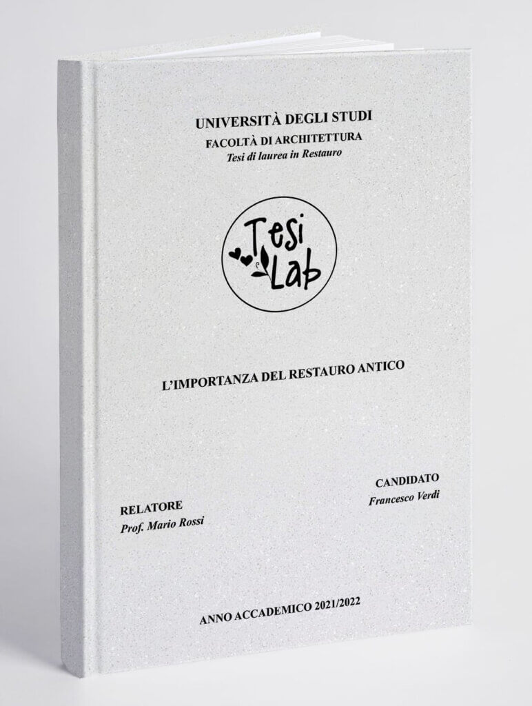 Copertina Tesi Exclusive Glitter