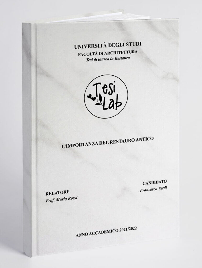 Copertina Tesi Exclusive Marmo