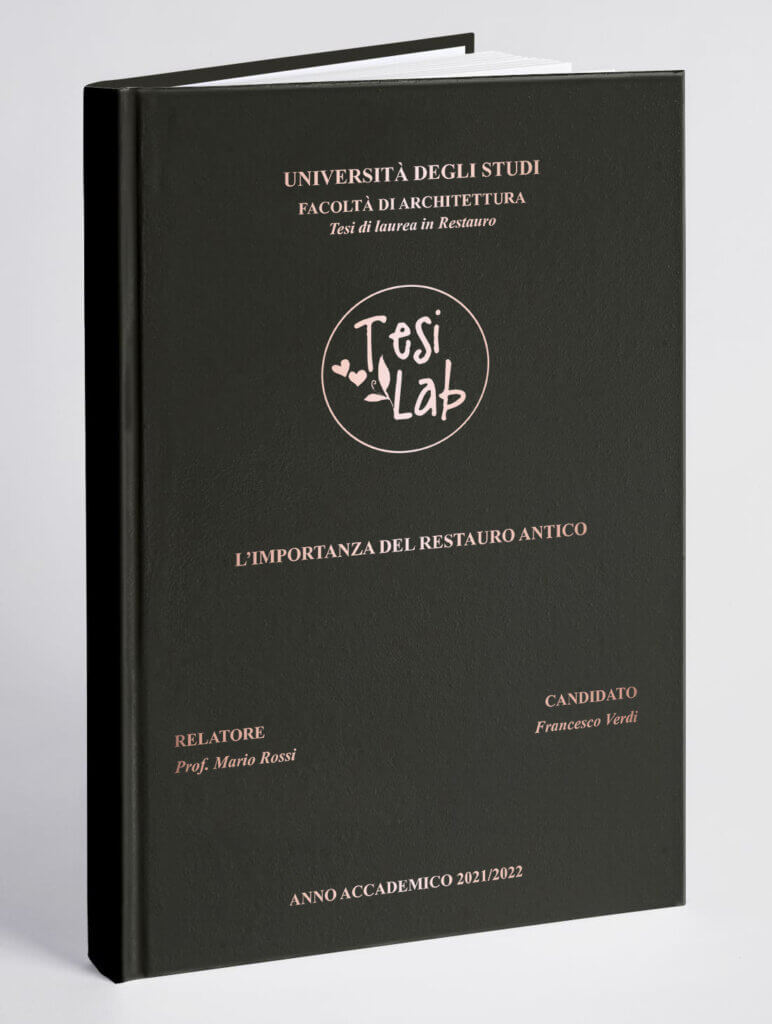 Copertina tesi Marshmallow Nero