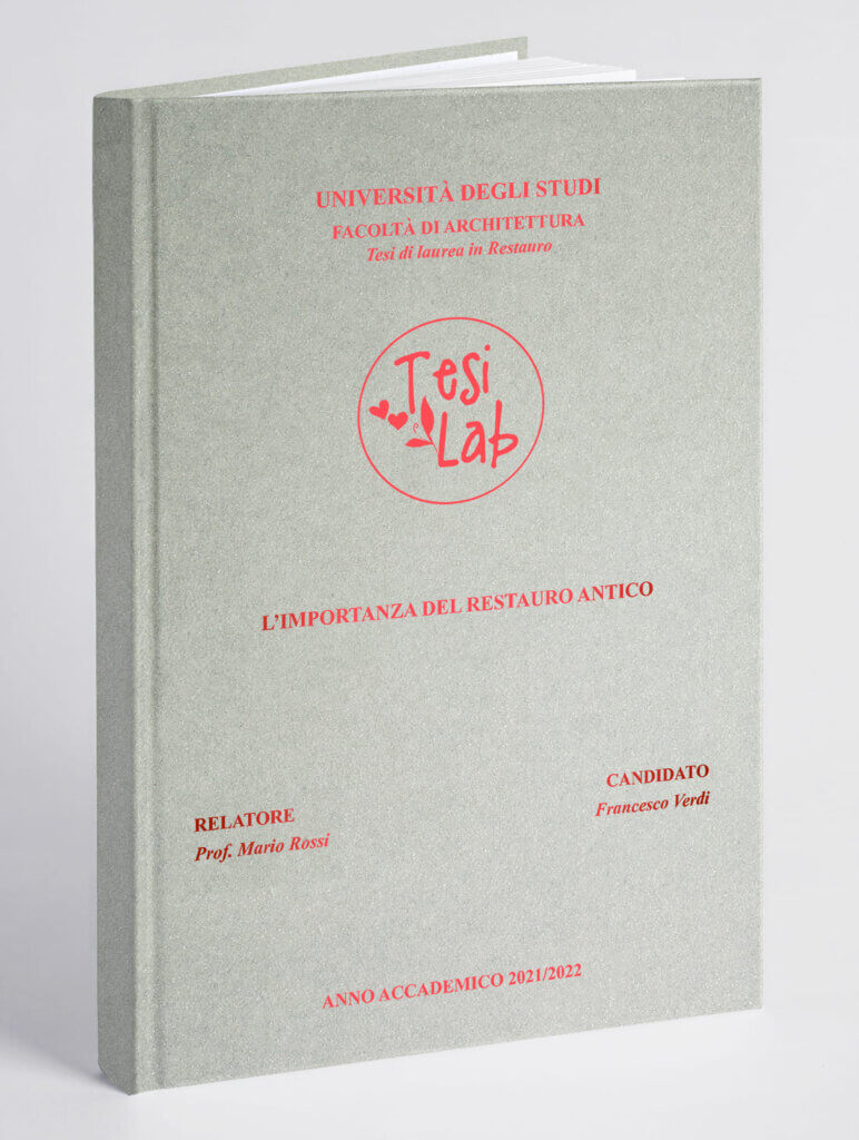 Copertina tesi Metallica Argento