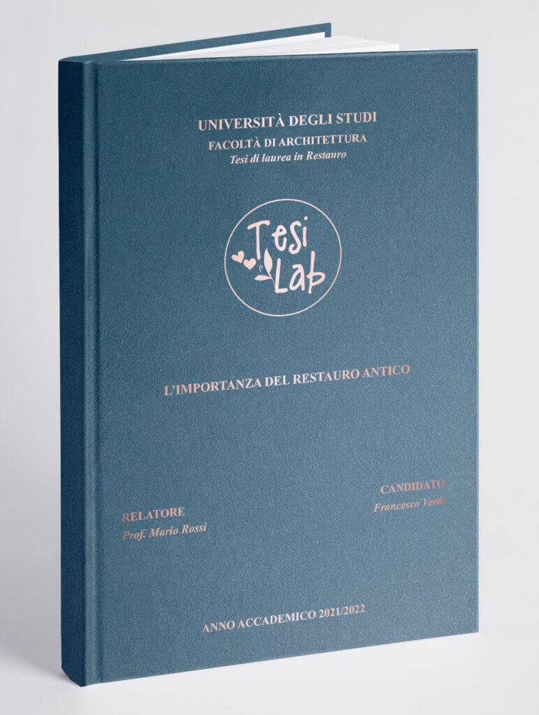 Copertina tesi Metallica Blu