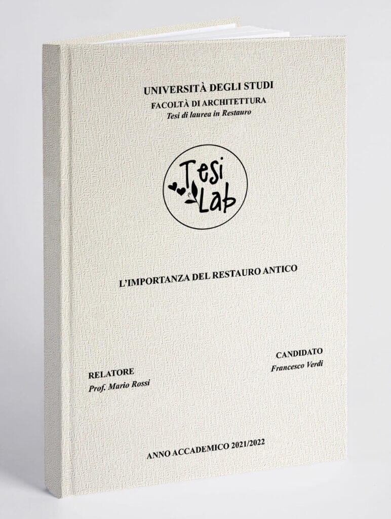 Copertina Tesi Premium Grigio