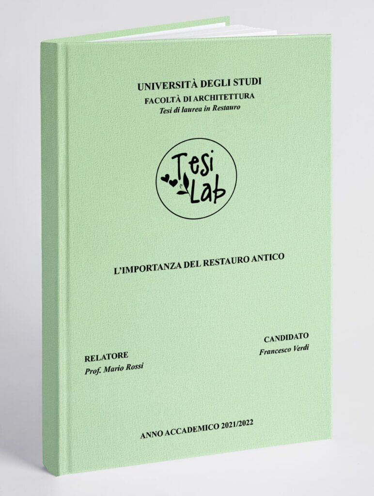 Copertina tesi Premium Verde