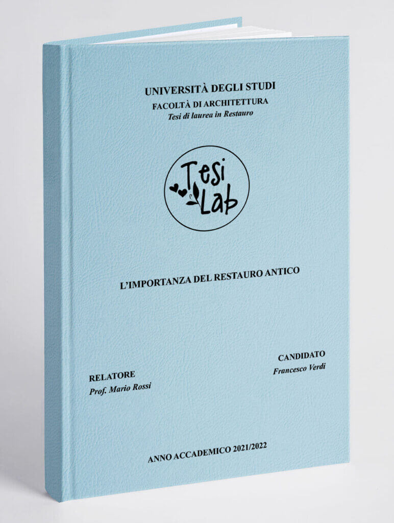 Copertina effetto pelle celeste