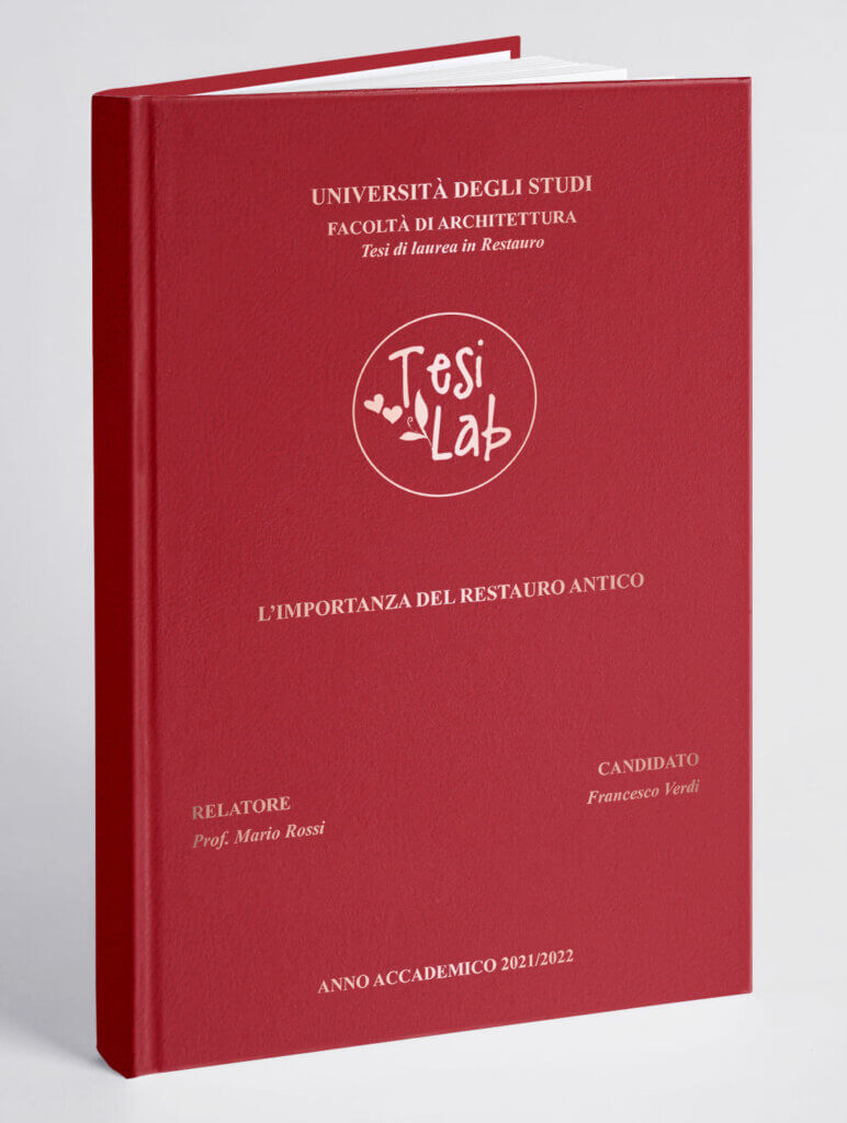 Copertina effetto pelle rosso