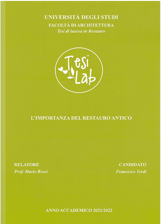 Stampare tesi di laurea con immagini