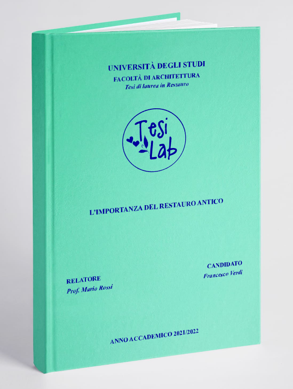 tesi verde acqua tesilab stampa tesi