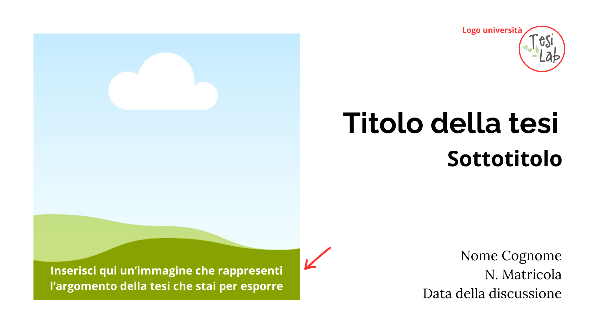 slide 1 tesi presentazione titolo sottotitolo nome cognome numero matricola data discussione tesi Come fare PowePoint tesi 